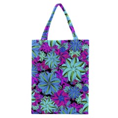 Vibrant Floral Collage Print Classic Tote Bag by dflcprints