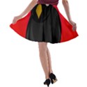 Halloween - old raven A-line Skater Skirt View2