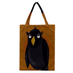 Halloween - Old Black Rawen Classic Tote Bag by Valentinaart