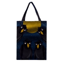 Halloween - Black Crow Flock Classic Tote Bag by Valentinaart