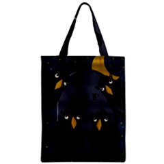 Halloween - Rip Zipper Classic Tote Bag by Valentinaart