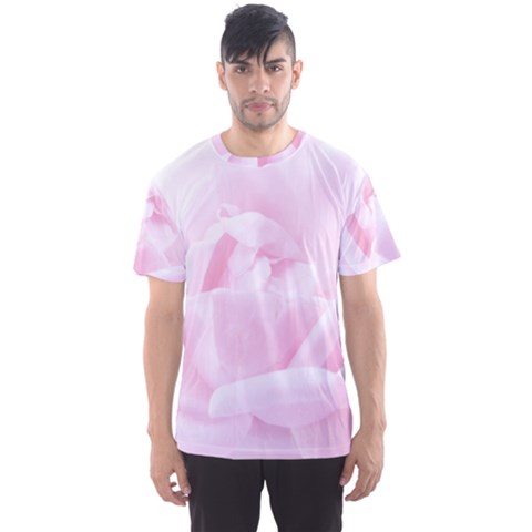 Pink Rose Men s Sport Mesh Tee by Aanygraphic