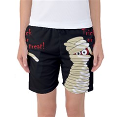 Halloween Mummy   Women s Basketball Shorts by Valentinaart