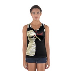 Halloween Mummy   Women s Sport Tank Top  by Valentinaart