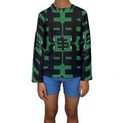 Show Me The Money Kids  Long Sleeve Swimwear by MRTACPANS