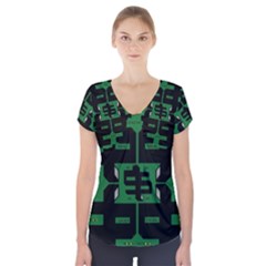 Show Me The Money Short Sleeve Front Detail Top by MRTACPANS