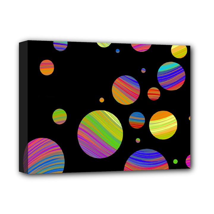 Colorful galaxy Deluxe Canvas 16  x 12  