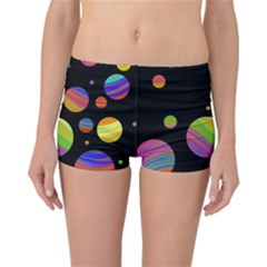 Colorful Galaxy Reversible Boyleg Bikini Bottoms by Valentinaart