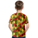 Hexagons in reds yellows and greens Kids  Cotton Tee View2