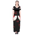 Halloween  Trick or treat  - monsters red eyes Short Sleeve Maxi Dress View1