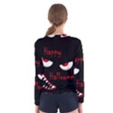 Happy Halloween - red eyes monster Women s Long Sleeve Tee View2