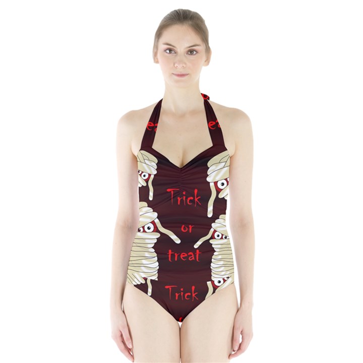 Halloween mummy Halter Swimsuit