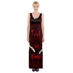 Halloween Mummy Maxi Thigh Split Dress by Valentinaart