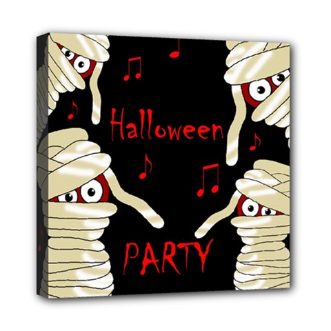 Halloween Mummy Party Mini Canvas 8  X 8  by Valentinaart