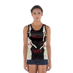 Halloween Mummy Party Women s Sport Tank Top  by Valentinaart