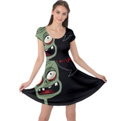 Halloween Zombie Cap Sleeve Dresses by Valentinaart