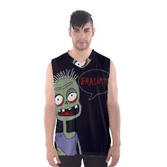 Halloween Zombie Men s Basketball Tank Top by Valentinaart