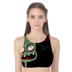 Halloween Zombie Tank Bikini Top by Valentinaart