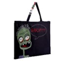 Halloween zombie Zipper Large Tote Bag View2