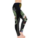 Halloween zombie on the cemetery Leggings  View4