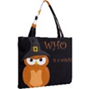 Halloween witch - orange owl Mini Tote Bag View2