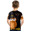 Halloween witch - orange owl Kids  Sport Mesh Tee View2