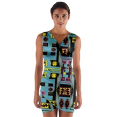 Dvd Wrap Front Bodycon Dress by MRTACPANS