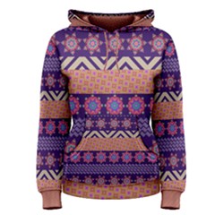 Colorful Winter Pattern Women s Pullover Hoodie