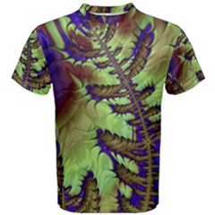 Freaky Friday, Blue Green Men s Cotton Tee by Fractalworld