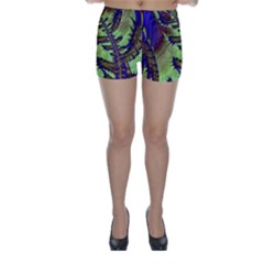 Freaky Friday, Blue Green Skinny Shorts by Fractalworld