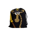 Halloween giraffe witch Drawstring Pouches (Medium)  View1