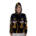 Halloween giraffe witch Hooded Wind Breaker (Women) View1