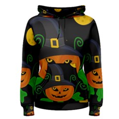 Halloween witch pumpkin Women s Pullover Hoodie