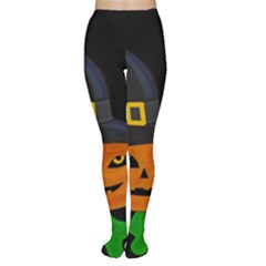 Halloween witch pumpkin Women s Tights