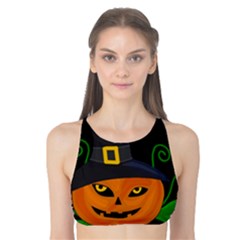 Halloween witch pumpkin Tank Bikini Top