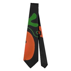 Halloween Pumpkin Pattern Neckties (two Side)  by Valentinaart