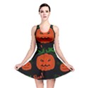 Halloween pumpkin pattern Reversible Skater Dress View1