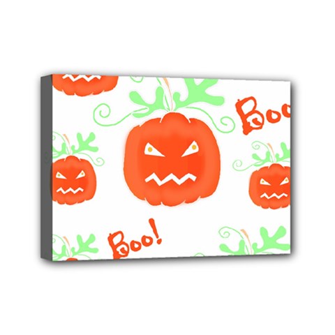 Halloween Pumpkins Pattern Mini Canvas 7  X 5  by Valentinaart