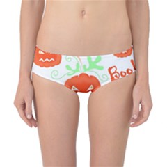 Halloween Pumpkins Pattern Classic Bikini Bottoms by Valentinaart