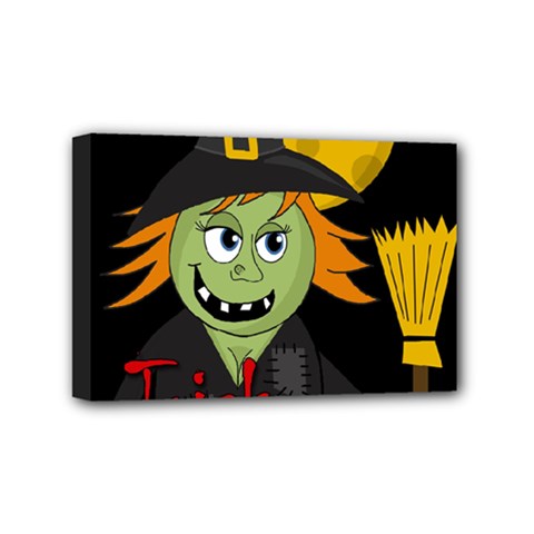 Halloween Witch Mini Canvas 6  X 4  by Valentinaart