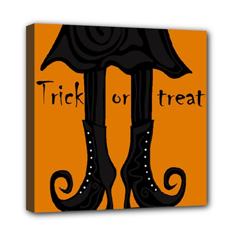 Halloween - Witch Boots Mini Canvas 8  X 8  by Valentinaart