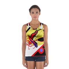 Abstract Art Women s Sport Tank Top  by Valentinaart