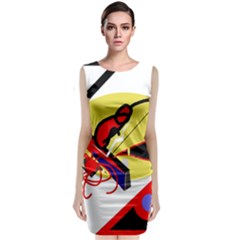 Abstract Art Classic Sleeveless Midi Dress by Valentinaart