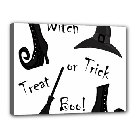 Halloween Witch Canvas 16  X 12  by Valentinaart