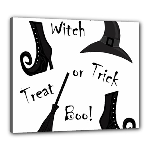 Halloween Witch Canvas 24  X 20  by Valentinaart