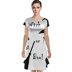 Halloween Witch Cap Sleeve Nightdress by Valentinaart