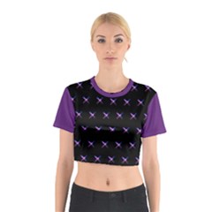 Lightning X Pattern Cotton Crop Top by itsybitsypeakspider