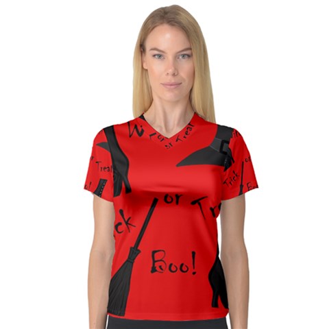 Witch Supplies  Women s V-neck Sport Mesh Tee by Valentinaart