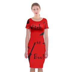 Witch Supplies  Classic Short Sleeve Midi Dress by Valentinaart