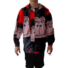 Gorillas Hooded Wind Breaker (kids) by Valentinaart